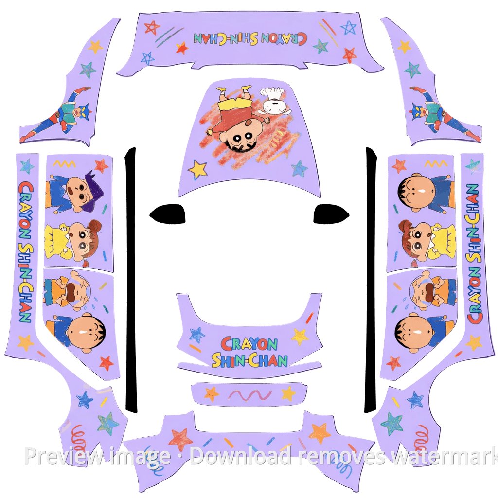 Hand-Drawn Crayon Shin-chan Wrap - Model 3 (2024+) Standard & Premium
