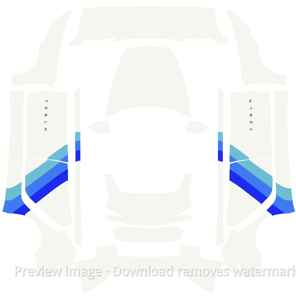 Custom Template #5626 - Model 3 (2024+) Standard & Premium