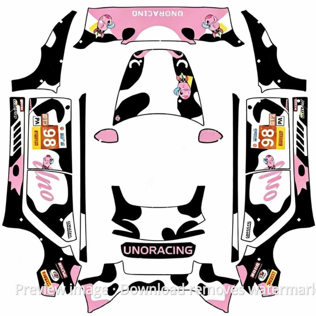 Cow Livery 2 - Model 3 (2024+) Standard & Premium