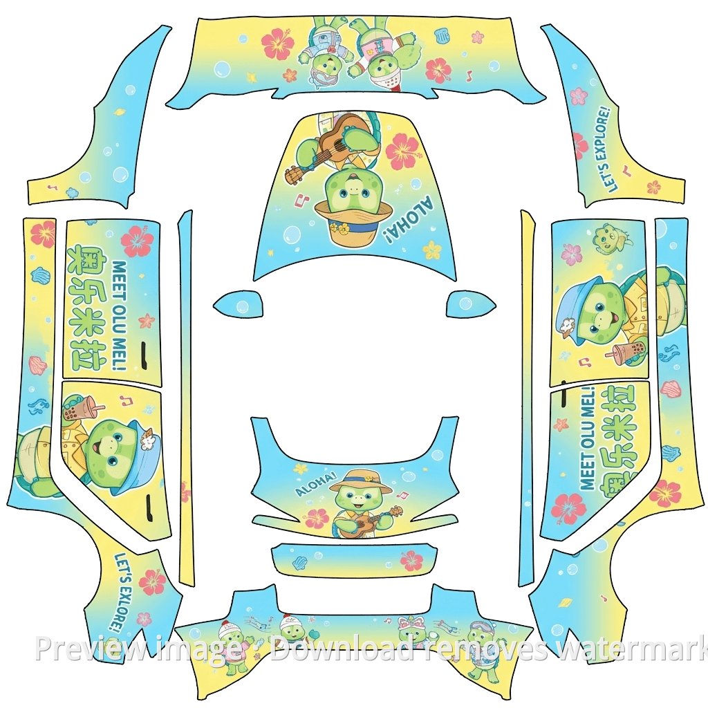 Disney Olu Cute Theme - Model 3 (2024+) Standard & Premium