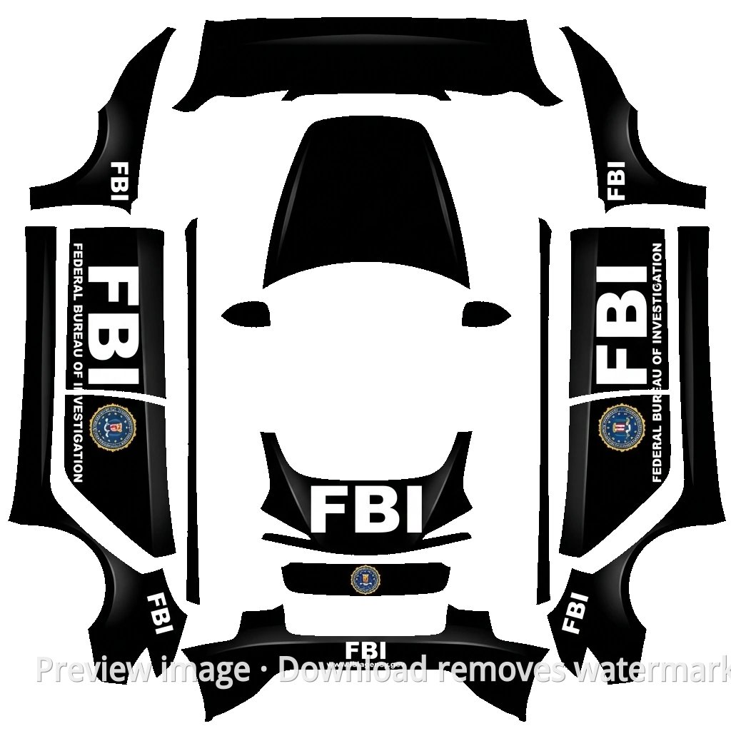 FBI Theme - Model 3 (2024+) Standard & Premium
