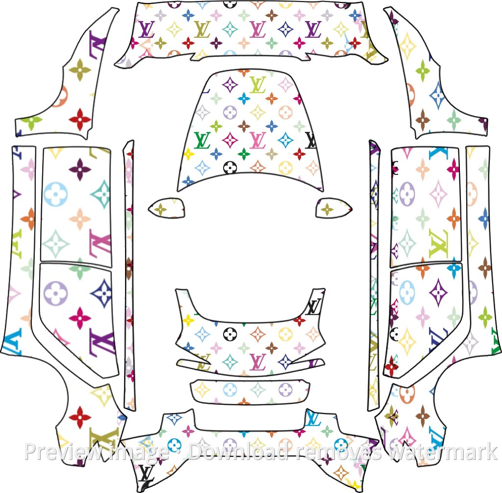 LV Pattern All-Over Theme - Model 3 (2024+) Standard & Premium