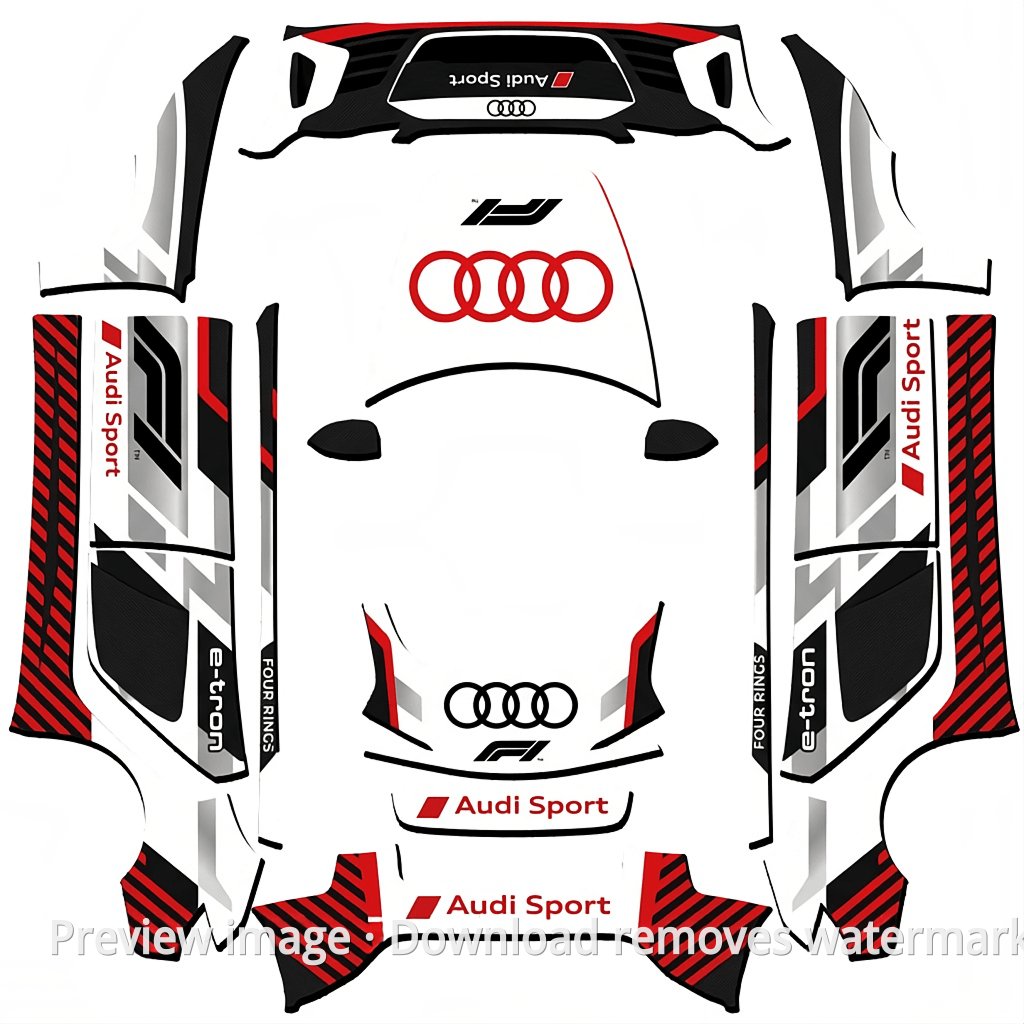 Audi Racing Livery - Model 3 (2024+) Standard & Premium