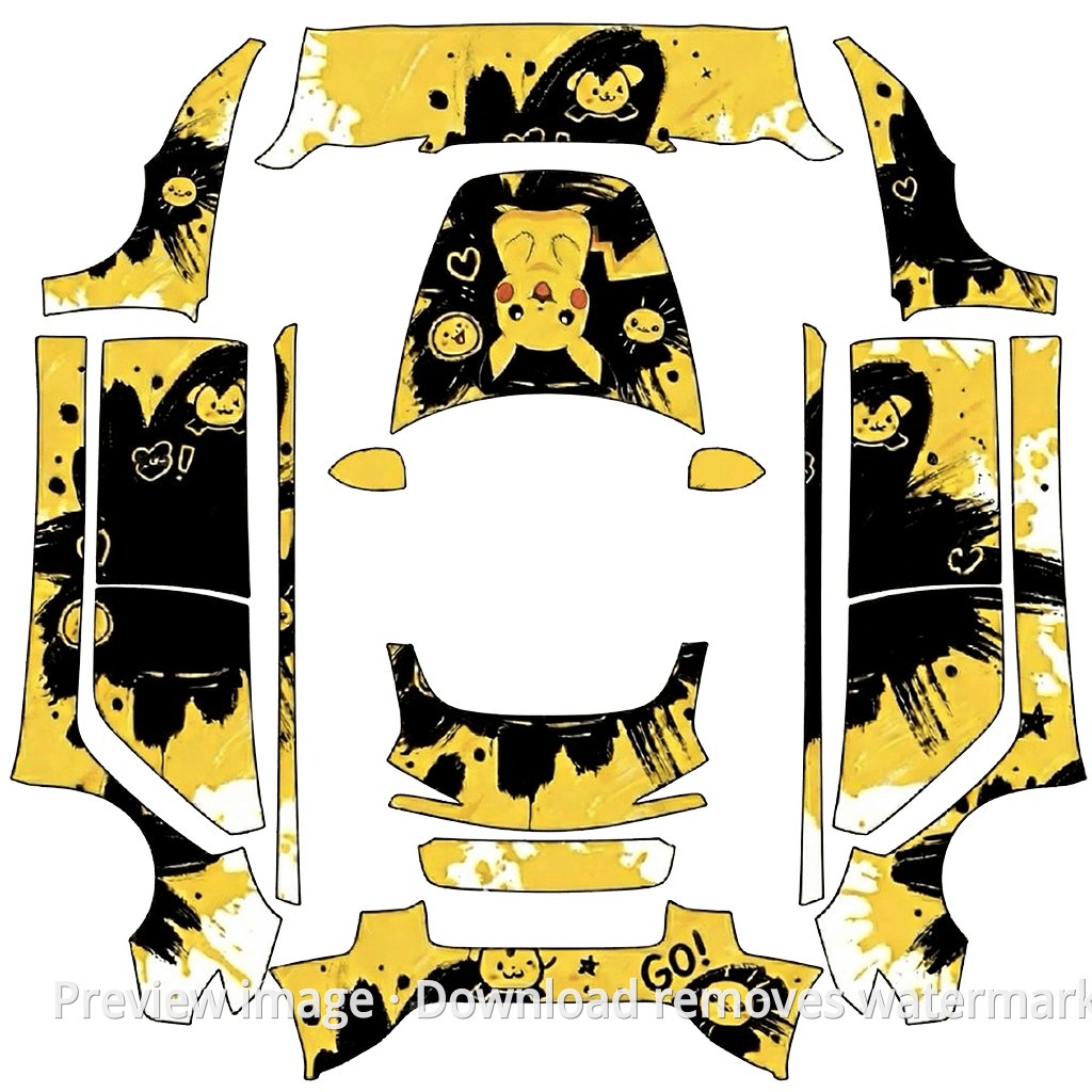 Pikachu Theme 1 - Model 3 (2024+) Standard & Premium
