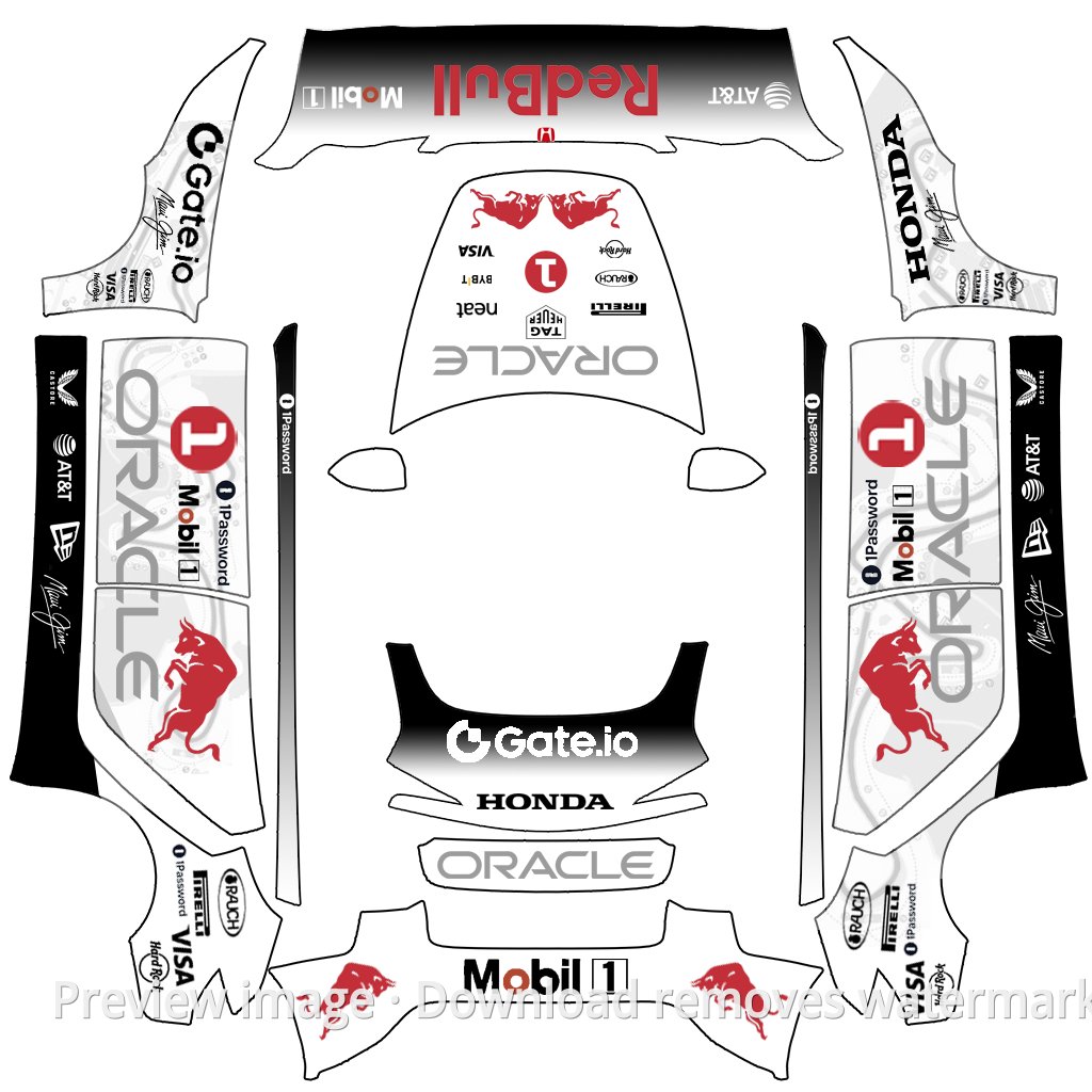 Model 3 (2024+) Standard & Premium F1002 Wrap Template