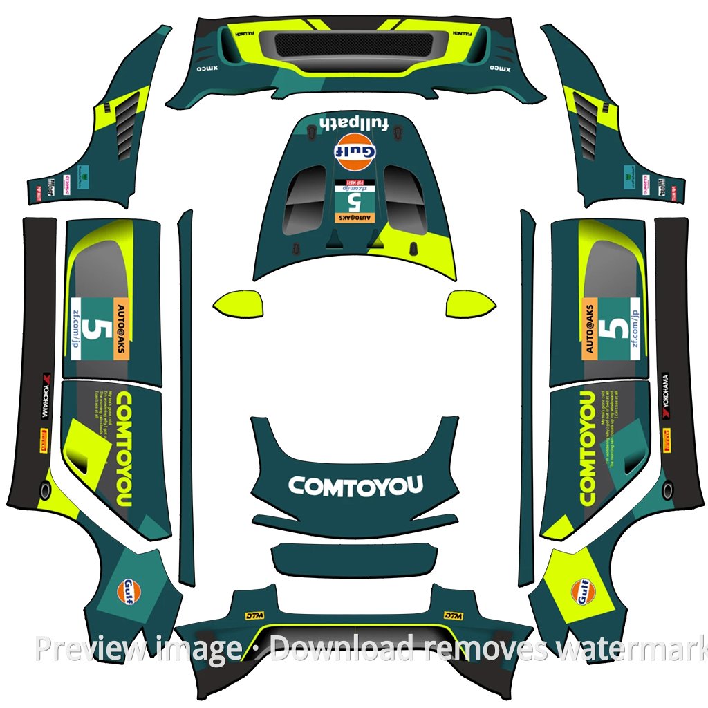 Aston Martin Le Mans Livery - Model 3 (2024+) Standard & Premium