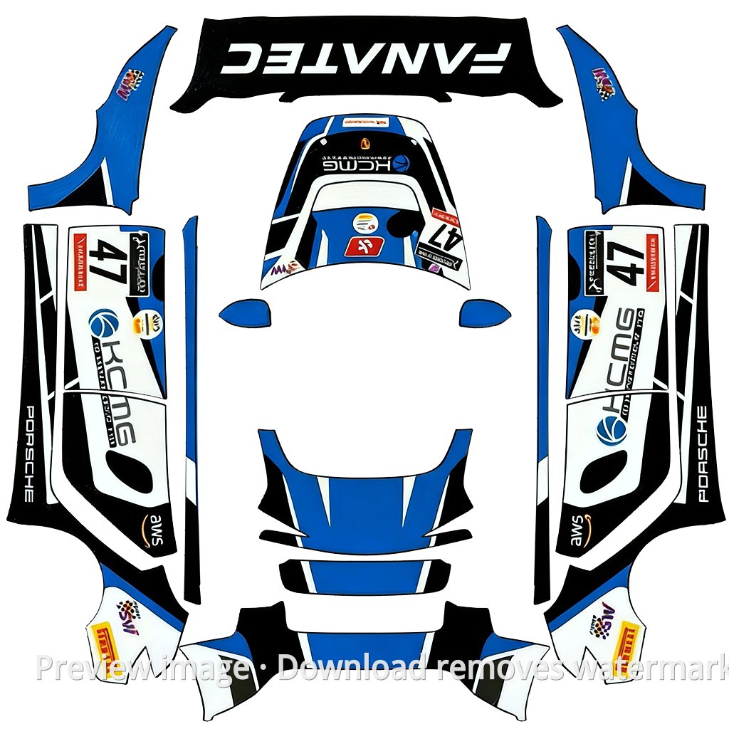 Porsche Series Livery 9 - Model 3 (2024+) Standard & Premium