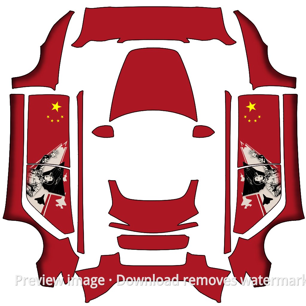 Long Live the People Sixth-Generation Aircraft Theme - Model 3 (2024+) Standard & Premium