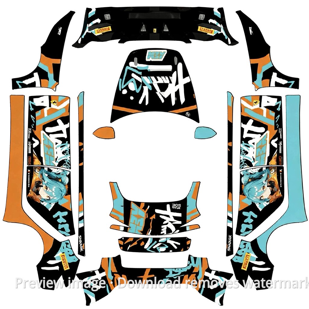 Hatsune Miku Theme - Model 3 (2024+) Standard & Premium