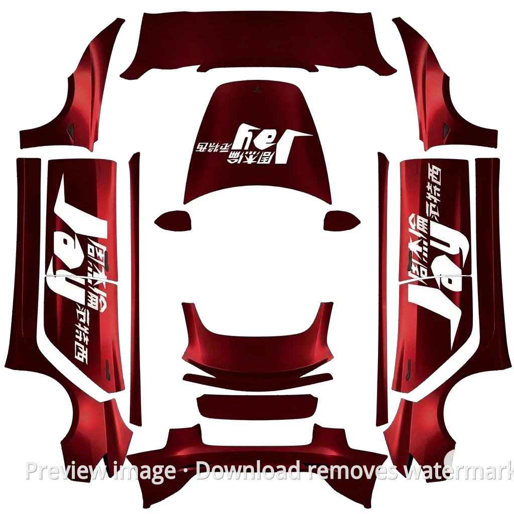 Model 3 Custom Wrap Template