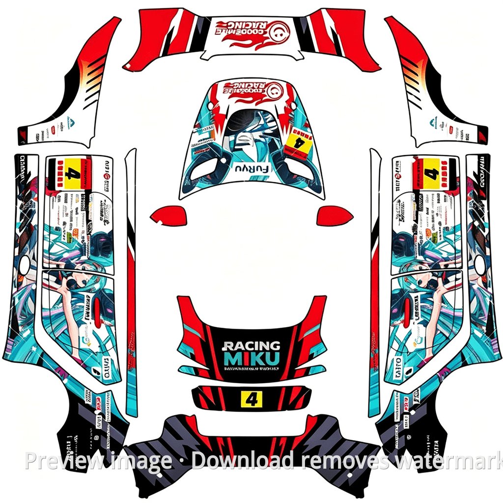 Hatsune Theme 2 - Model 3 (2024+) Standard & Premium