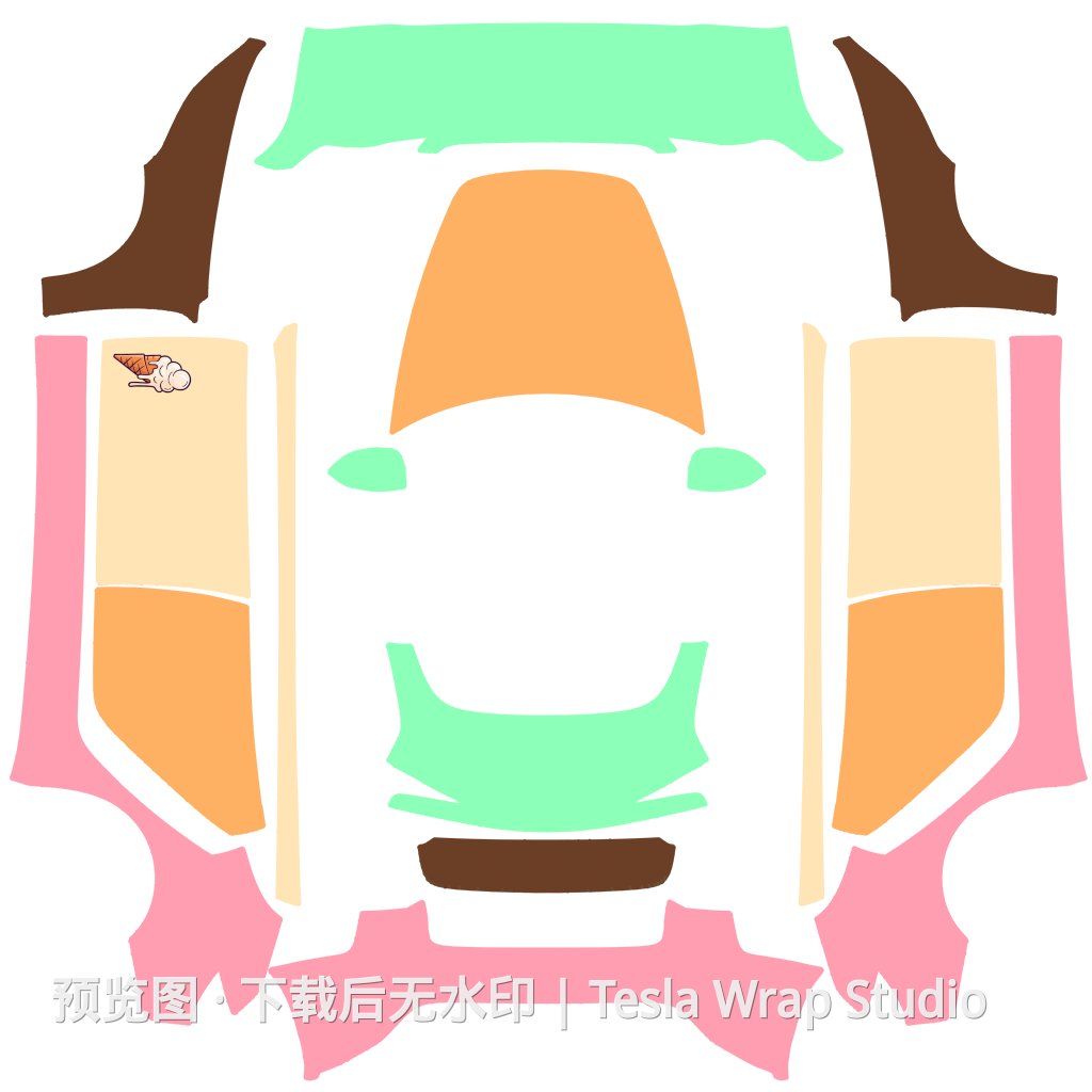 Model 3 2024+ Standard & Premium PNG 外观模板