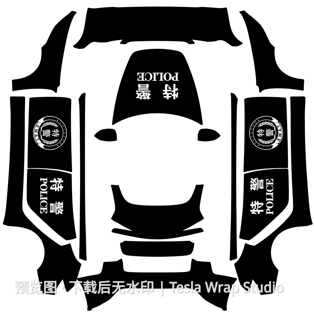 特警主题 - Model 3 (2024+) Standard & Premium