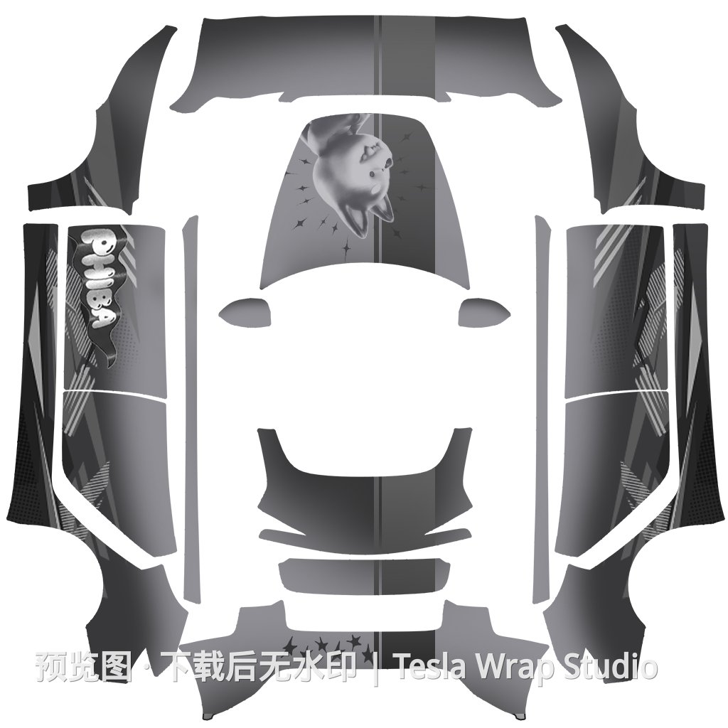 PHIBA 快银主题 - Model 3 (2024+) Standard & Premium - Model 3 (2024+) Standard & Premium 特斯拉喷漆车间模板