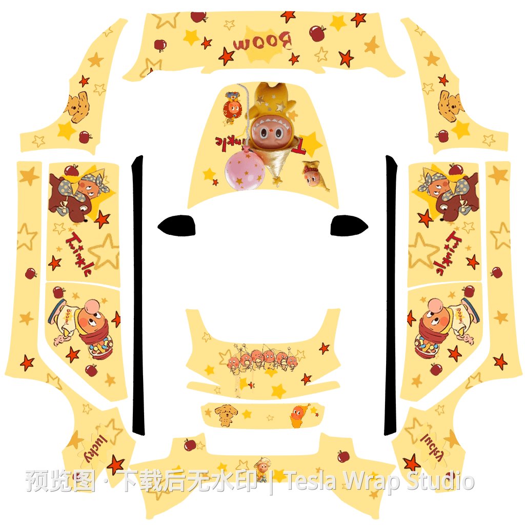 星星人主题 - Model 3 (2024+) Standard & Premium