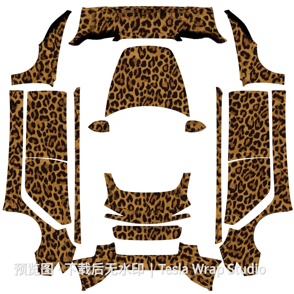Model 3 (2024+) Standard & Premium 编号 #7388 自定义模板 - Model 3 (2024+) Standard & Premium 特斯拉喷漆车间模板