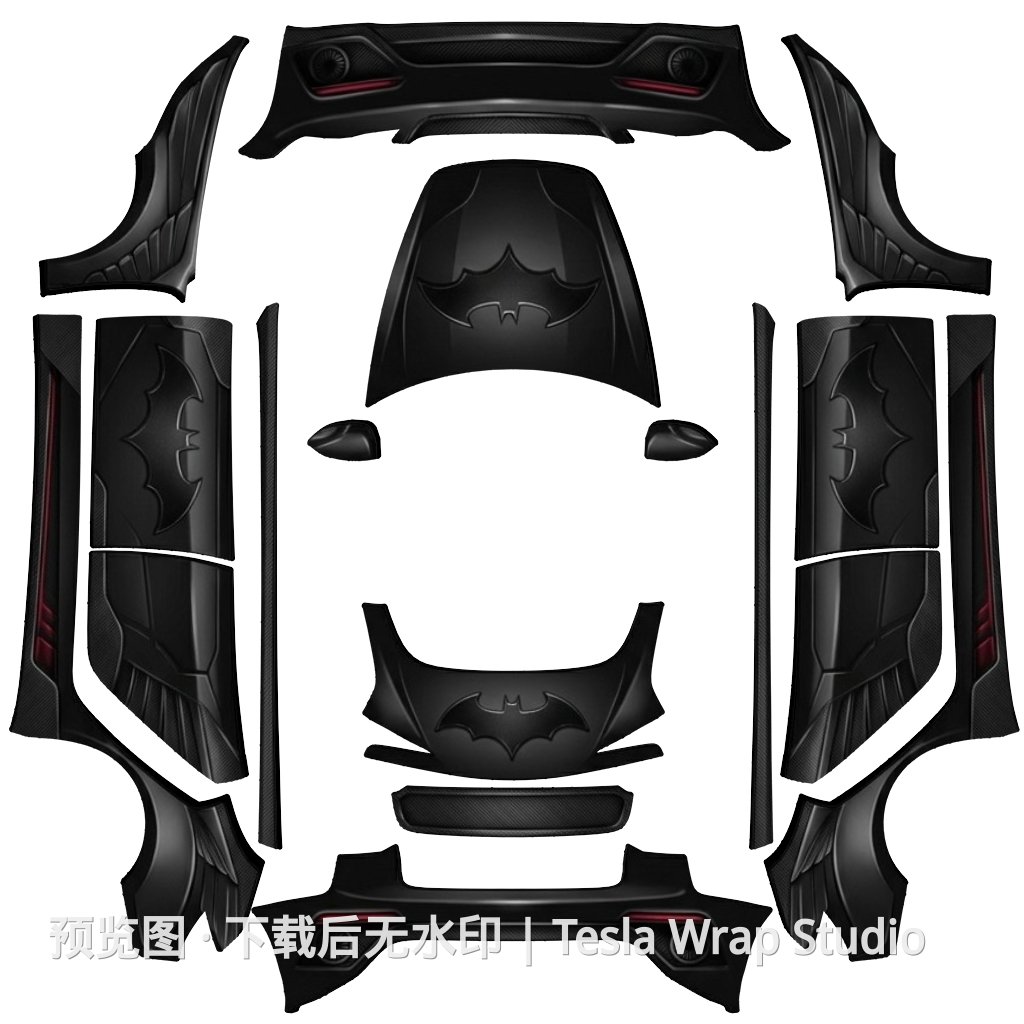 Model 3 (2024+) Standard & Premium 编号 #3053 自定义模板 - Model 3 (2024+) Standard & Premium 特斯拉喷漆车间模板