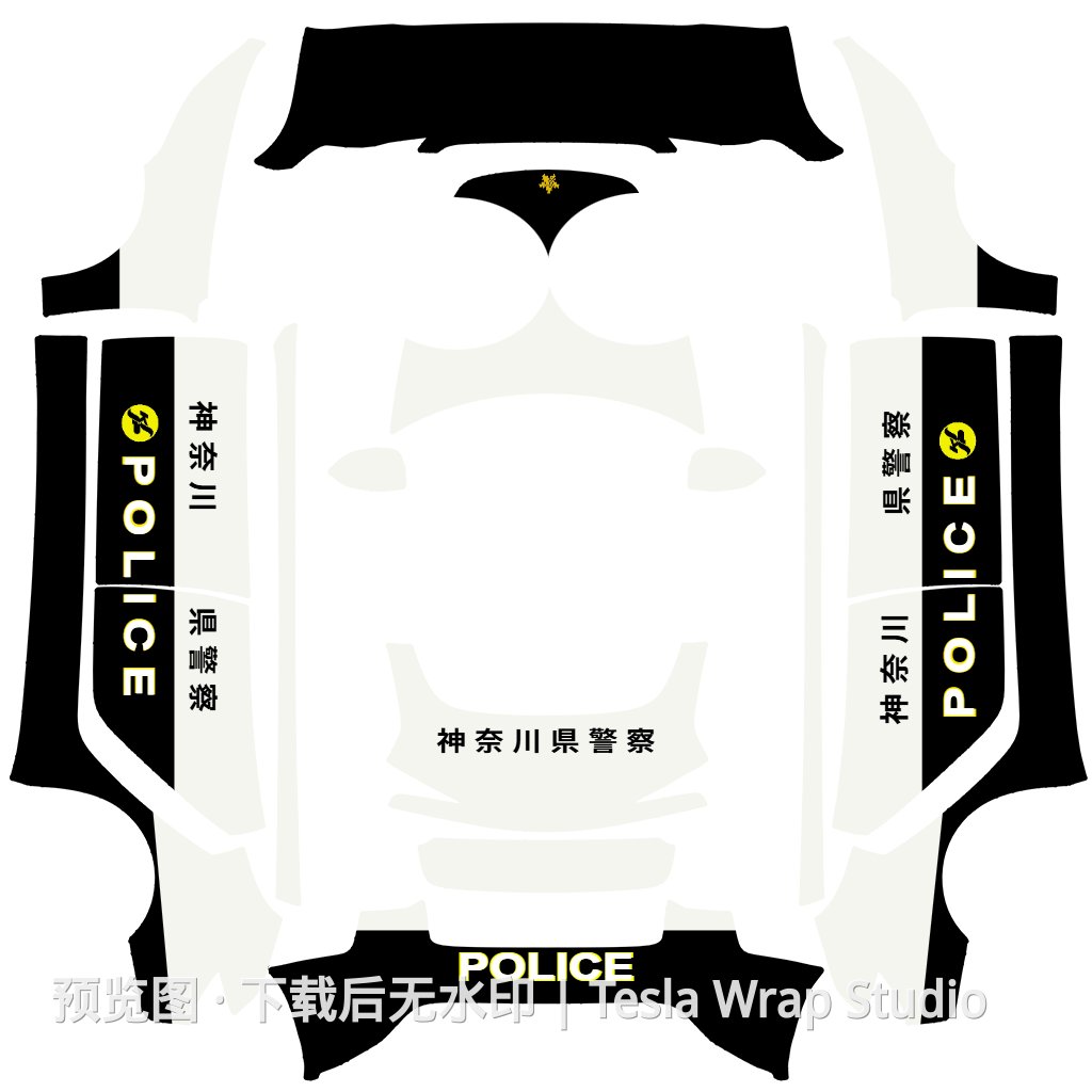 Model 3 (2024+) Standard & Premium 编号 #6912 自定义模板 - Model 3 (2024+) Standard & Premium 特斯拉喷漆车间模板