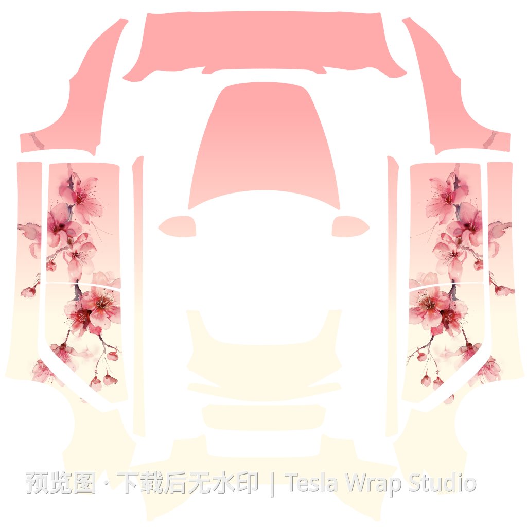 Model 3 (2024+) Standard & Premium 编号 #5956 自定义模板 - Model 3 (2024+) Standard & Premium 特斯拉喷漆车间模板