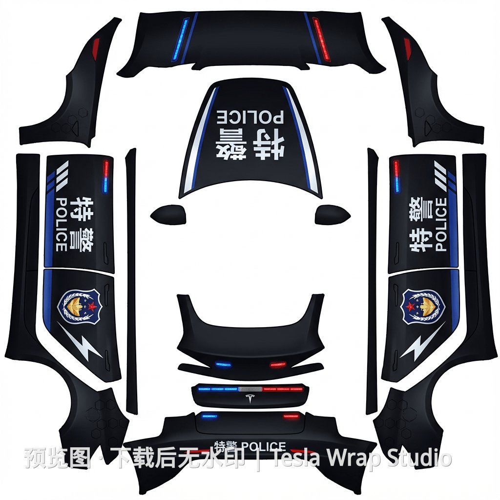 特警主题 - Model 3 (2024+) Standard & Premium