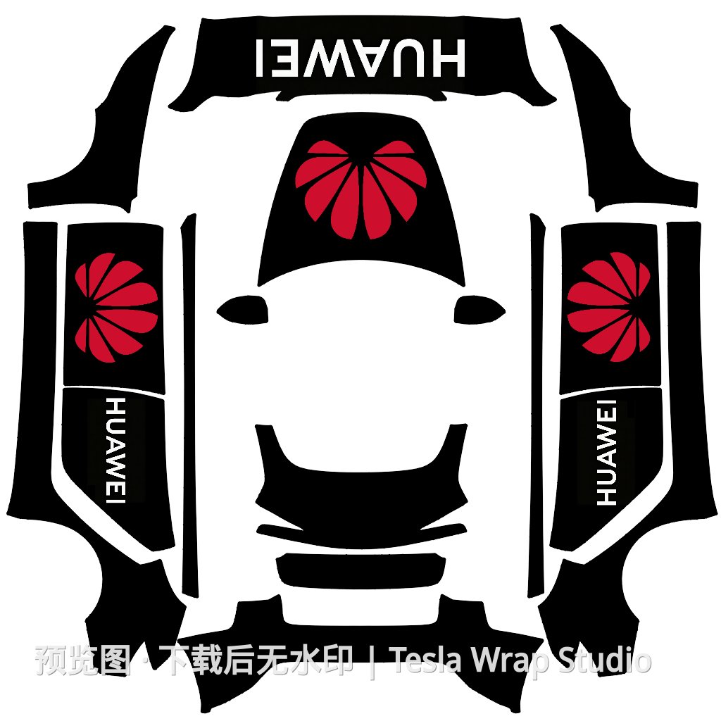 华为主题 - Model 3 (2024+) Standard & Premium - Model 3 (2024+) Standard & Premium 特斯拉喷漆车间模板
