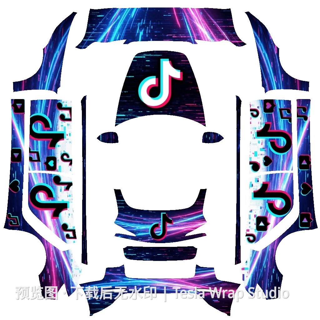 抖音主题 - Model 3 (2024+) Standard & Premium - Model 3 (2024+) Standard & Premium 特斯拉喷漆车间模板