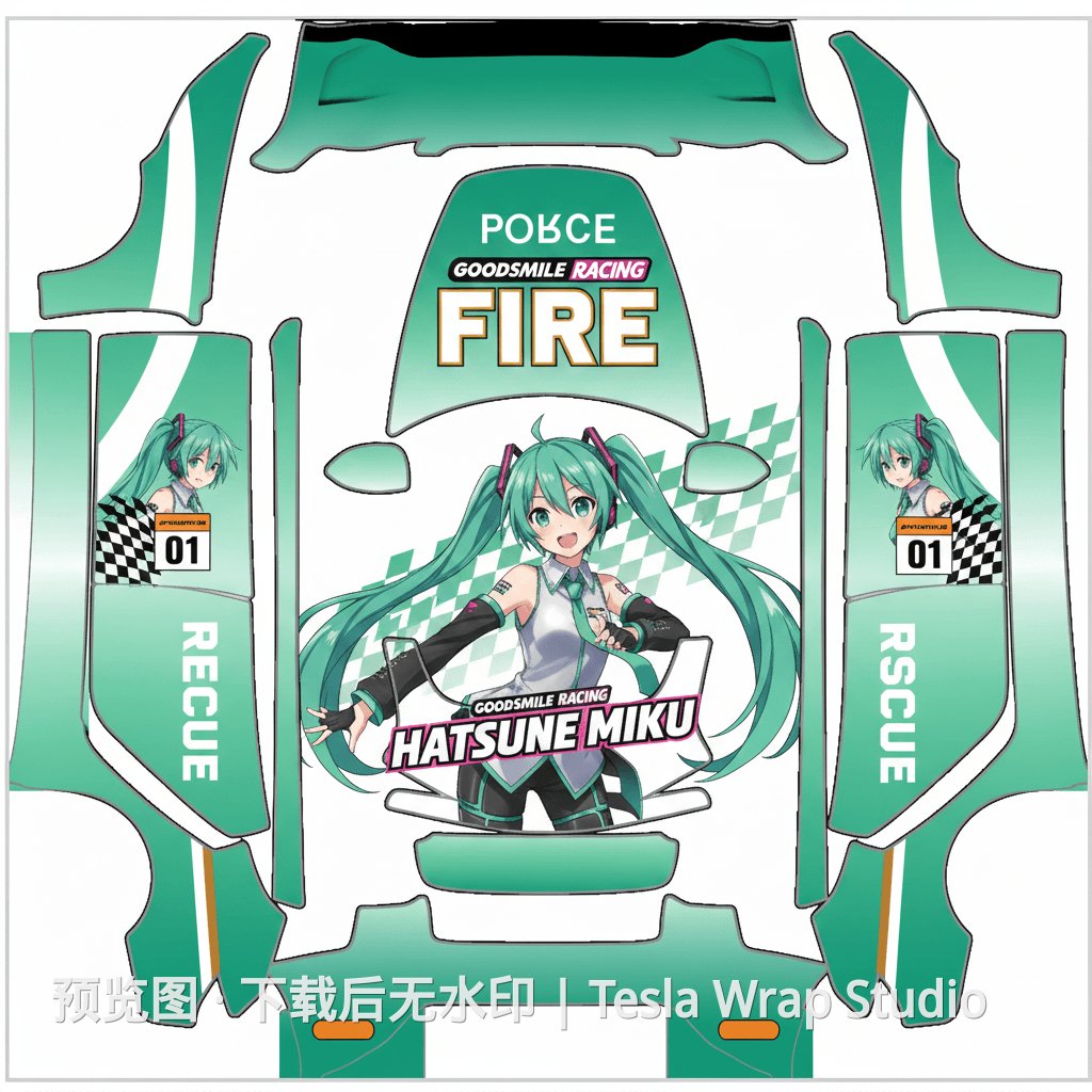 Model 3 (2024+) Standard & Premium Miku 同人 Beta 主题外观模板