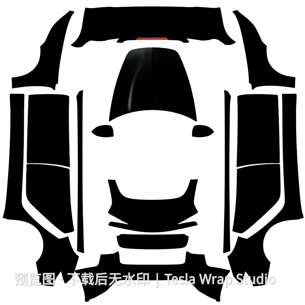 Model 3 (2024+) Standard & Premium 编号 #7365 自定义模板 - Model 3 (2024+) Standard & Premium 特斯拉喷漆车间模板