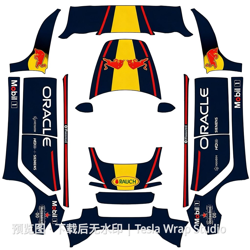 经典赛车涂装 2 - Model 3 (2024+) Standard & Premium - Model 3 (2024+) Standard & Premium 特斯拉喷漆车间模板