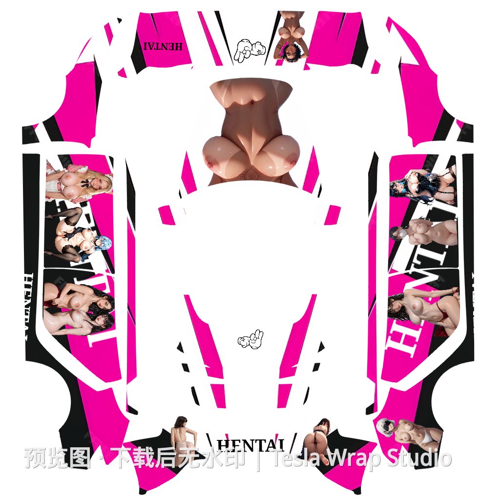 Model 3 (2024+) Standard & Premium Hentai 主题外观模板