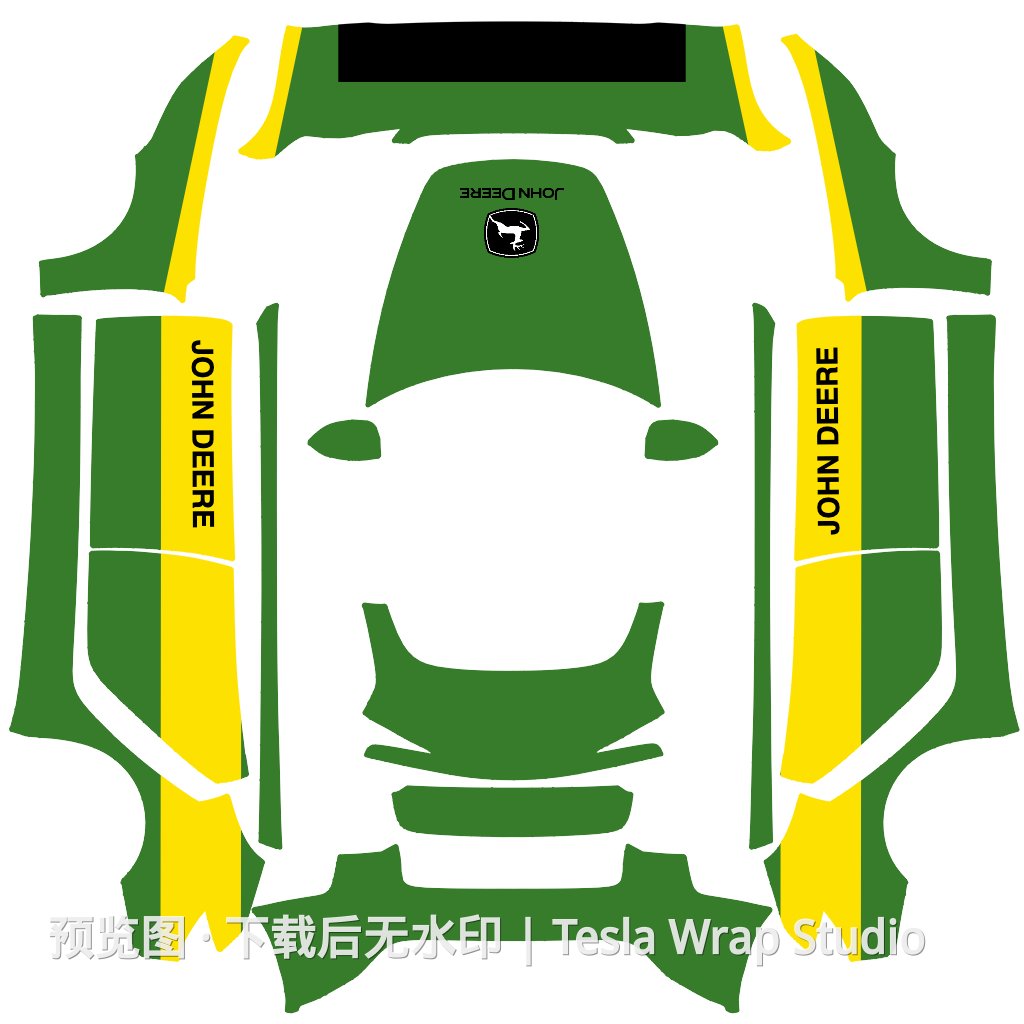 Model 3 2024+ Standard & Premium 015 编号外观模板 - Model 3 (2024+) Standard & Premium 特斯拉喷漆车间模板