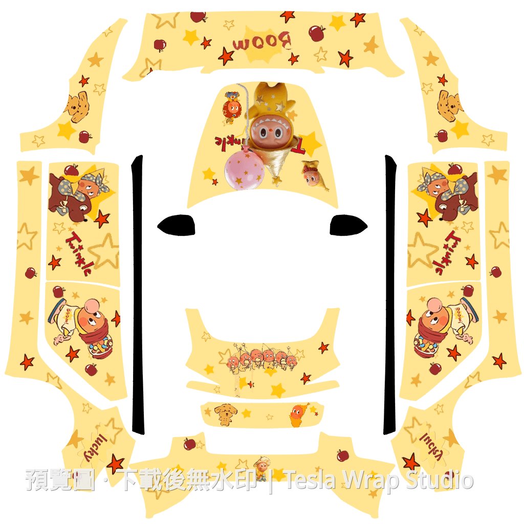 星星人主題 - Model 3 (2024+) Standard & Premium