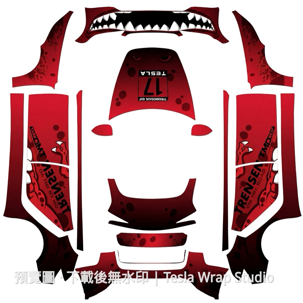 霸王龍系列塗裝 2 - Model 3 (2024+) Standard & Premium