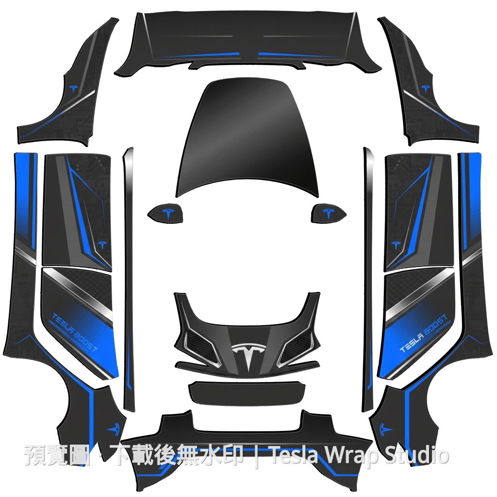 Model 3 (2024+) Standard & Premium 編號 #1272 自訂範本