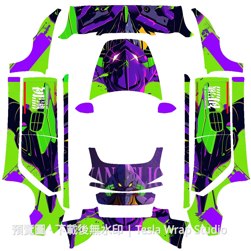 EVA 初號機主題 - Model 3 (2024+) Standard & Premium