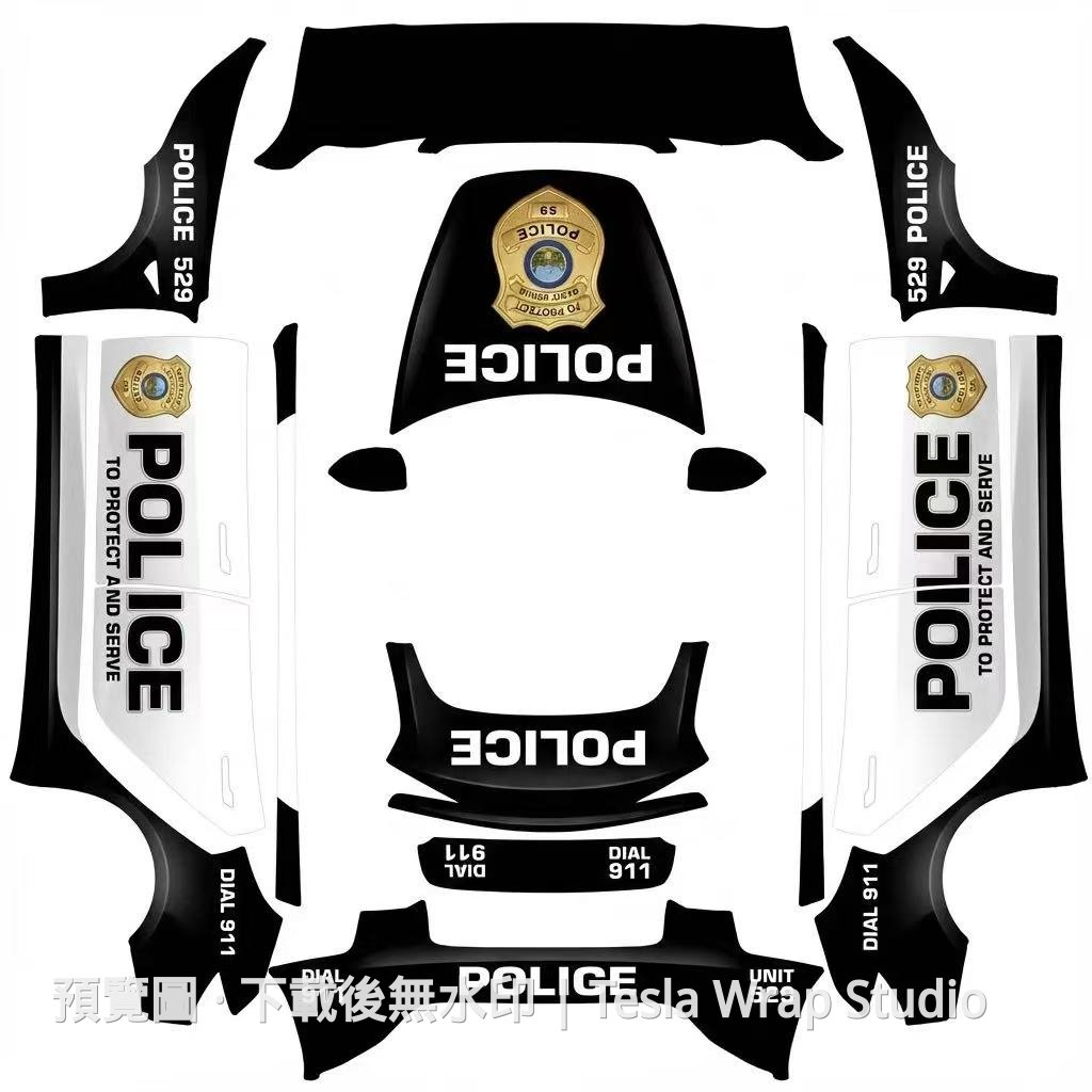 警車系列 7 - Model 3 (2024+) Standard & Premium