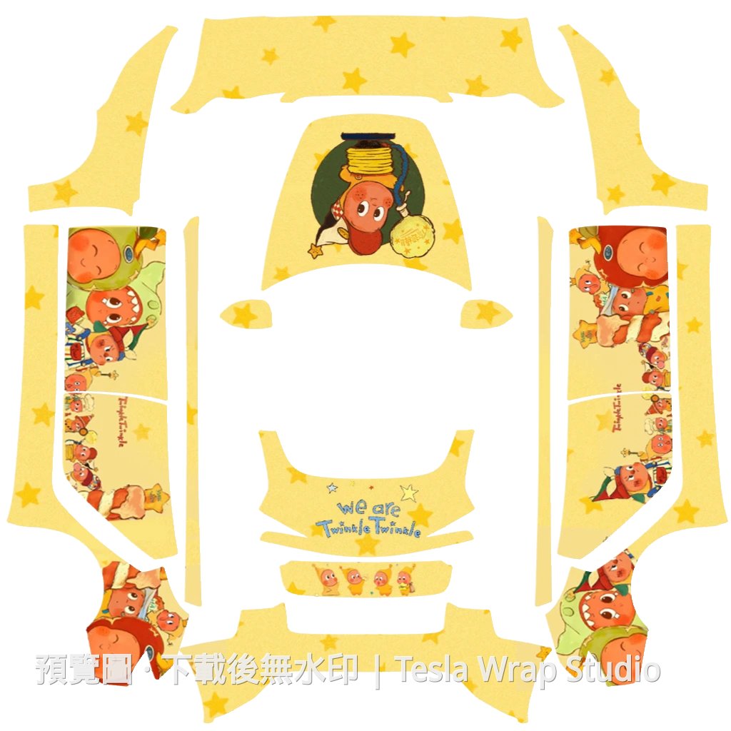 星星人主題 - Model 3 (2024+) Standard & Premium