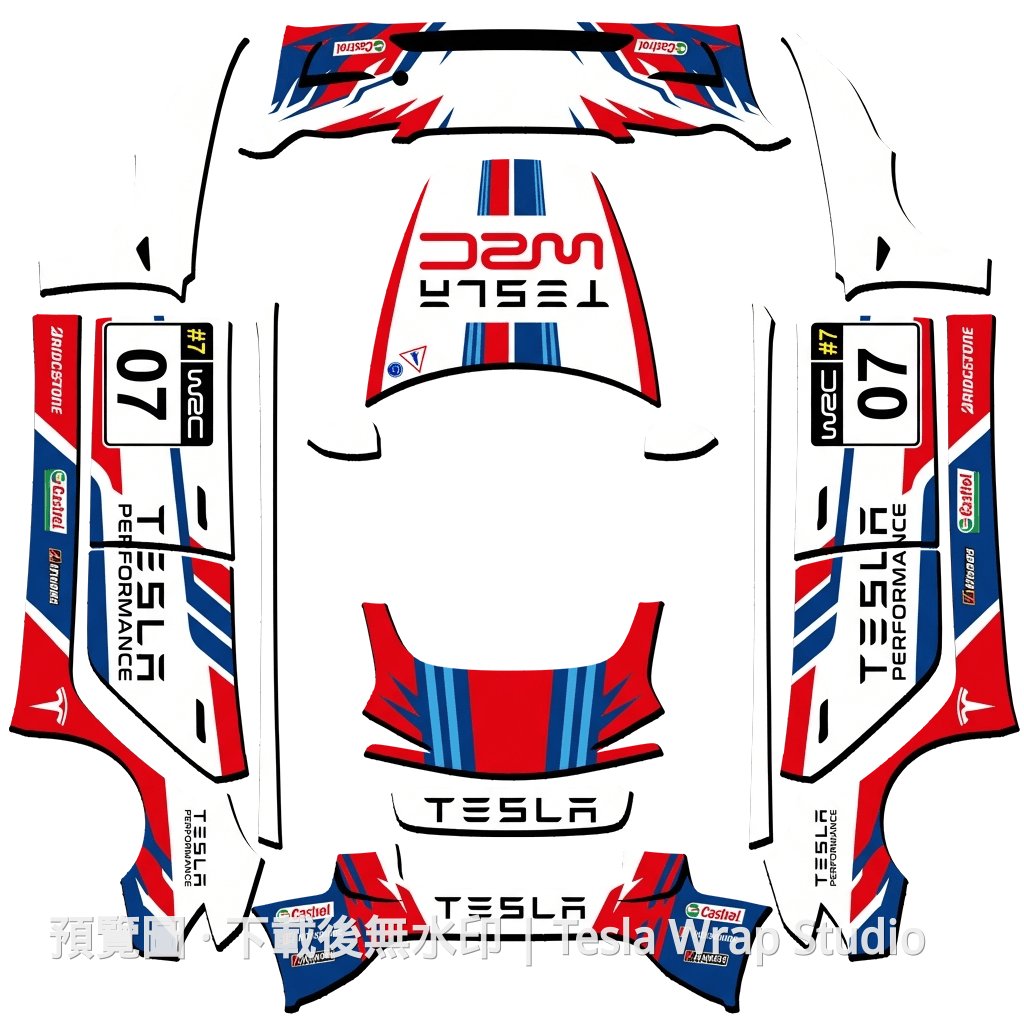 Tesla 賽車外觀 - Model 3 (2024+) Standard & Premium
