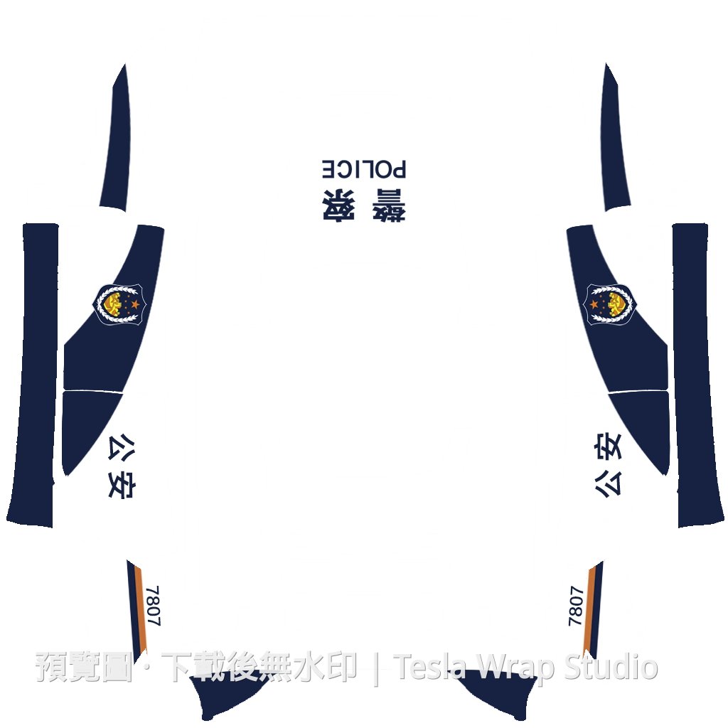警車外觀 - Model 3 (2024+) Standard & Premium