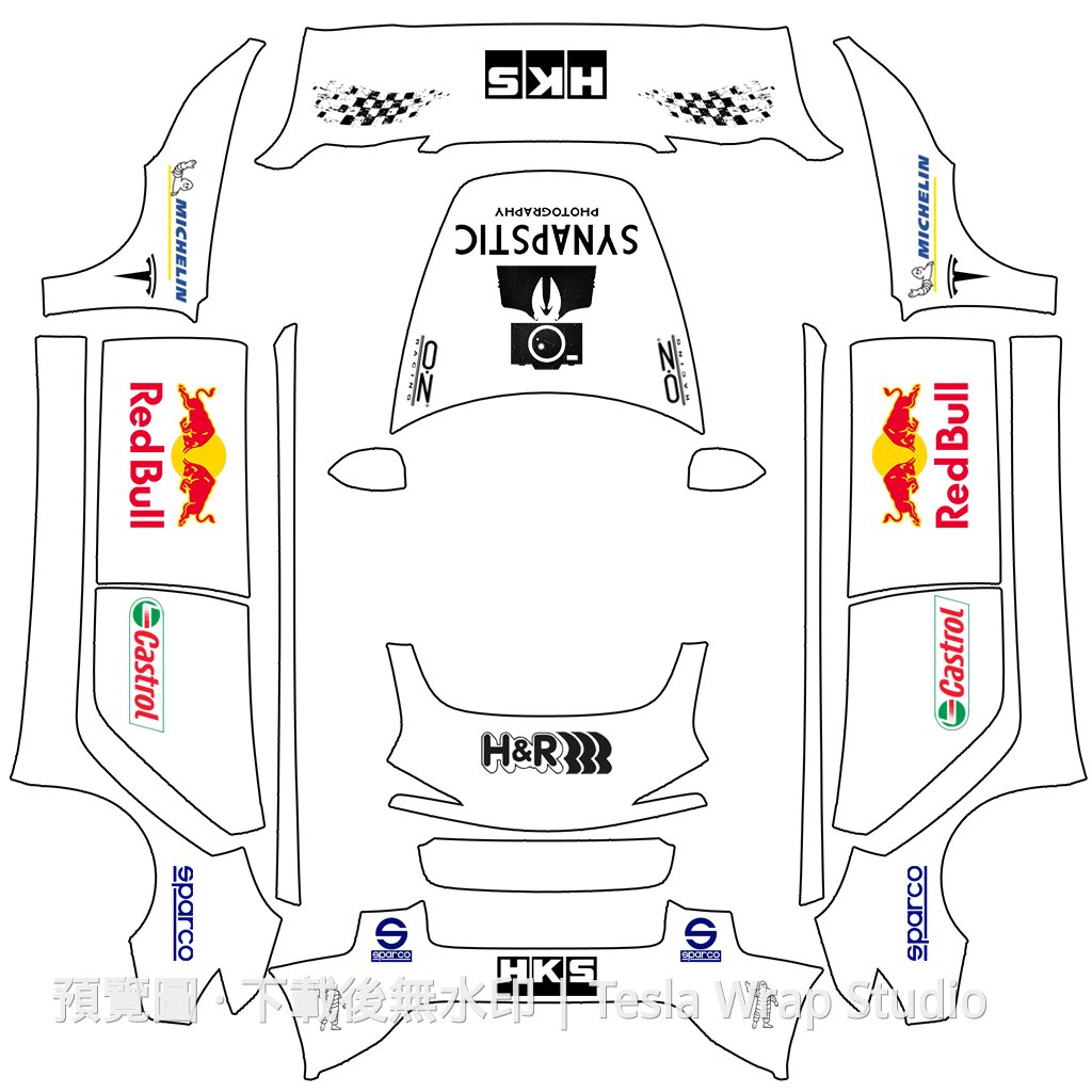 Model 3 (2024+) Standard & Premium 編號 #4181 自訂範本