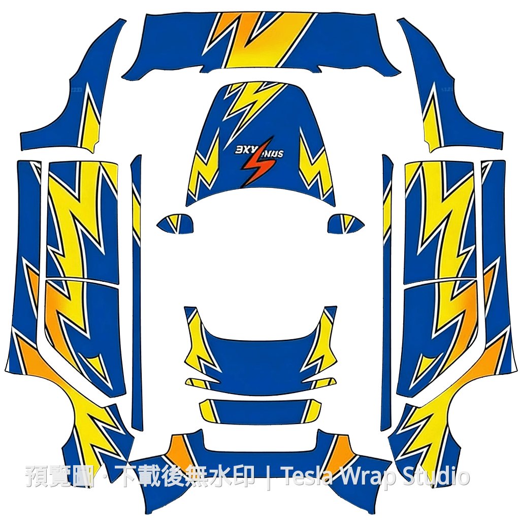 四驅小子系列塗裝 4 - Model 3 (2024+) Standard & Premium