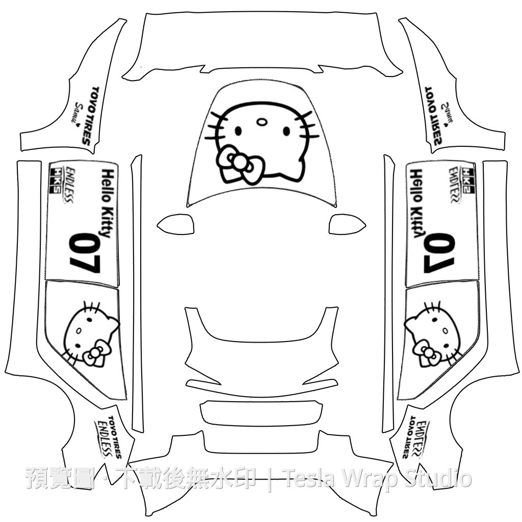 Model 3 (2024+) Standard & Premium 編號 #3671 自訂範本