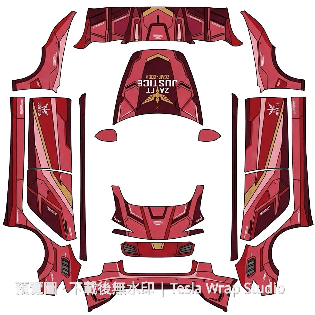 Seed-X09A 正義鋼彈系列塗裝 - Model 3 (2024+) Standard & Premium
