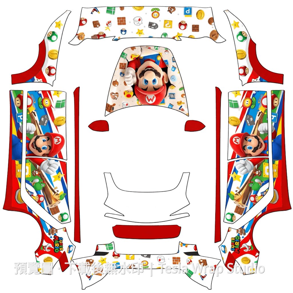 煥新版 Model 3 Mario 精品外觀 - Model 3 (2024+) Standard & Premium