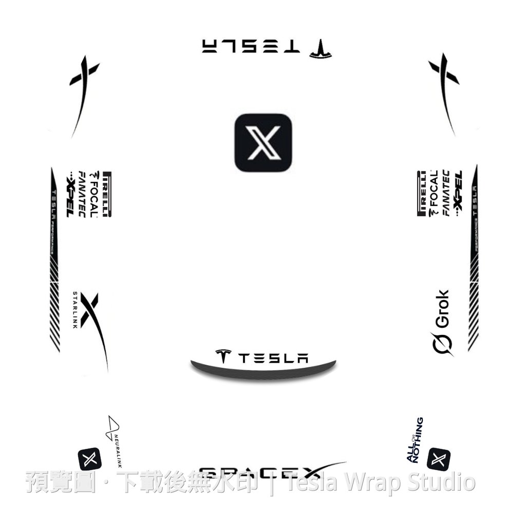 Model 3 (2024+) Standard & Premium 編號 #9859 自訂範本