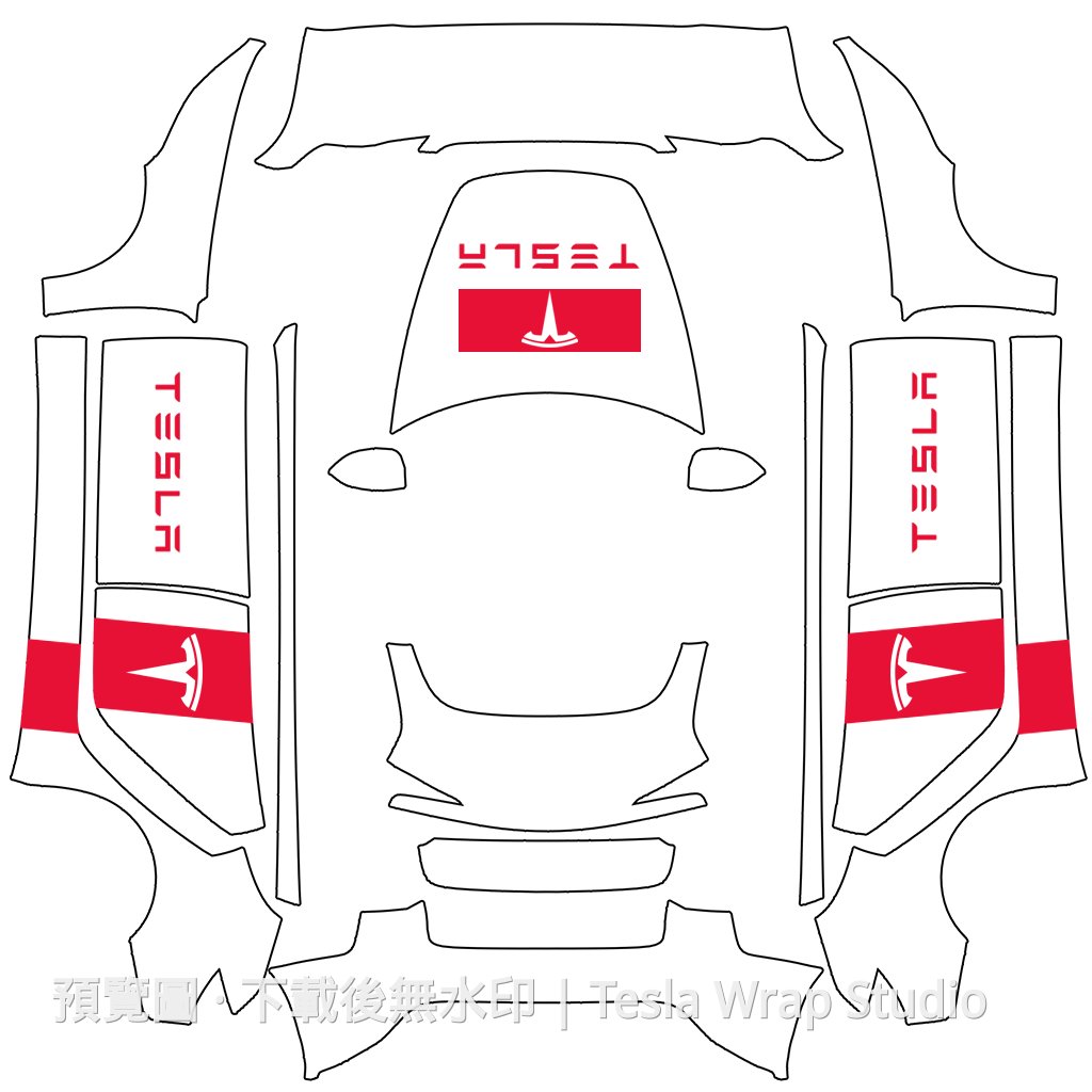 Tesla 內部車主題 - Model 3 (2024+) Standard & Premium