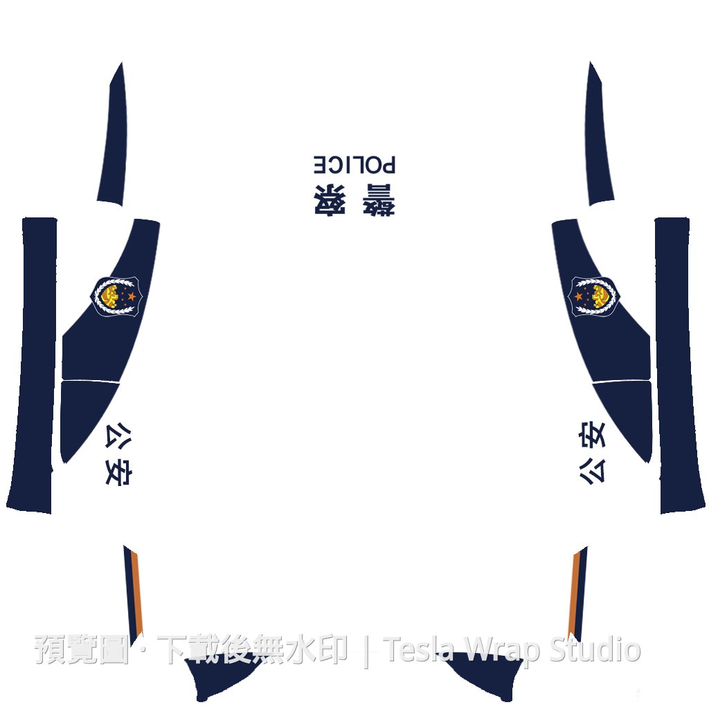 Police 公安塗鴉 - Model 3 (2024+) Standard & Premium