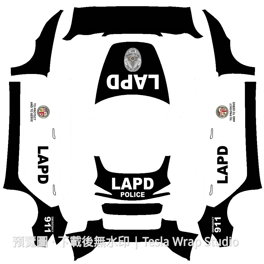 LAPD 主題 - Model 3 (2024+) Standard & Premium