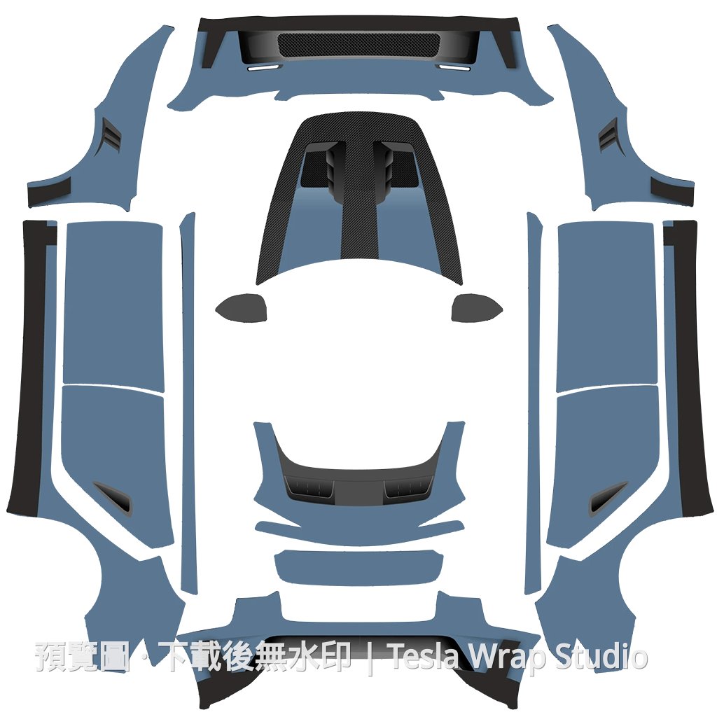 GT3 RS 灰色主題 - Model 3 (2024+) Standard & Premium
