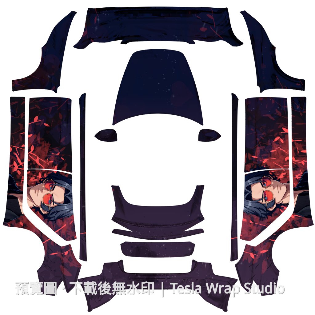 Model 3 (2024+) Standard & Premium 編號 #2621 自訂範本